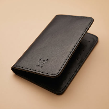 Oxhide™ Premium Minimalist Leather Long Wallet – Slim Bifold Card Holder for Men