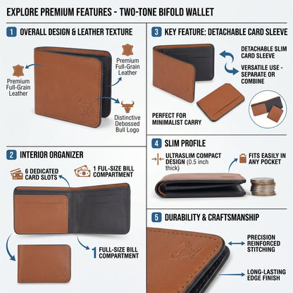 Oxhide Classic Leather Wallet – Premium Bifold Wallet